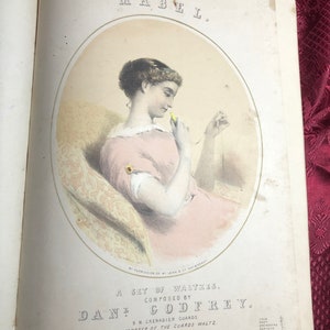 Antique Music Compendium, Sheet Music Of The Classics, Circa 1870’s, Schiller, Von Weber, Rubinstein, Chopin, Etc., Illustrations,Orchestral