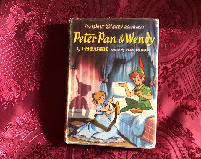 The Walt Disney Illustrated Peter Pan & Wendy, Vintage Book by J.M