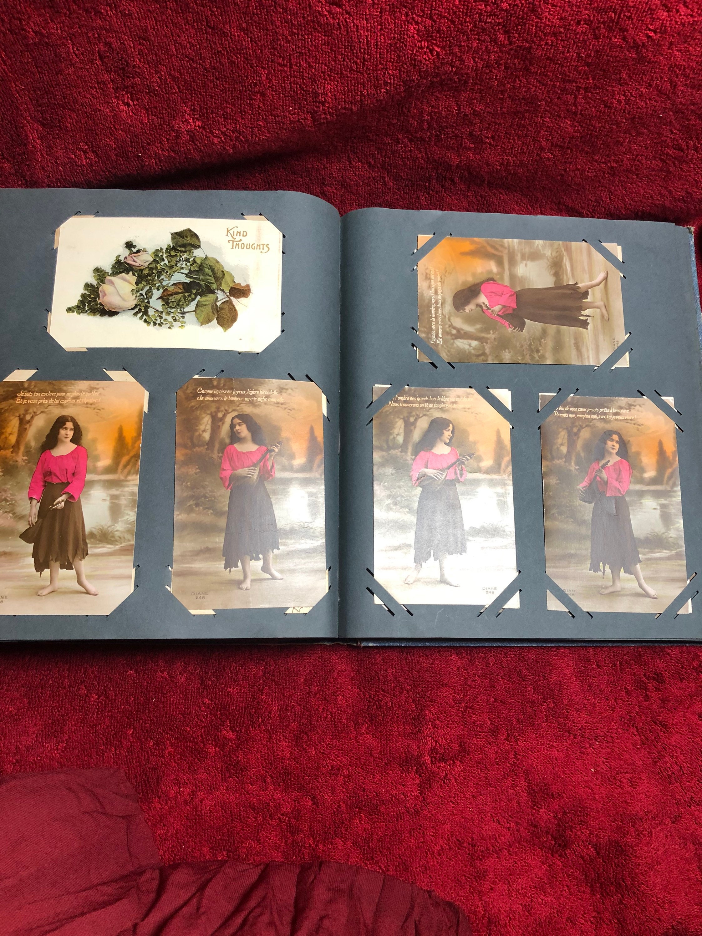 Antique Postcard Album Old Postcards. Etsy