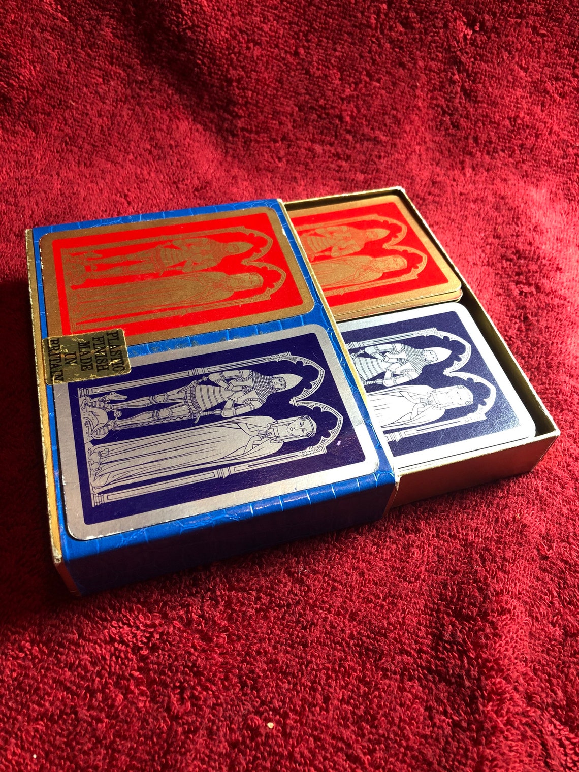 Boxed Set of Playing Cards Made in Britain Vintage Gothic Etsy Australia