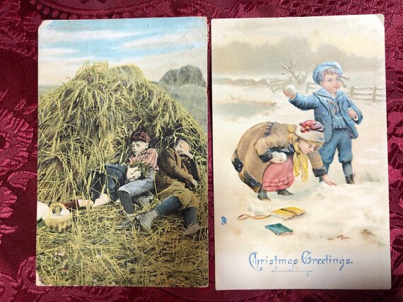 Collectable Children Postcards See photos. all different Pack of Ten 