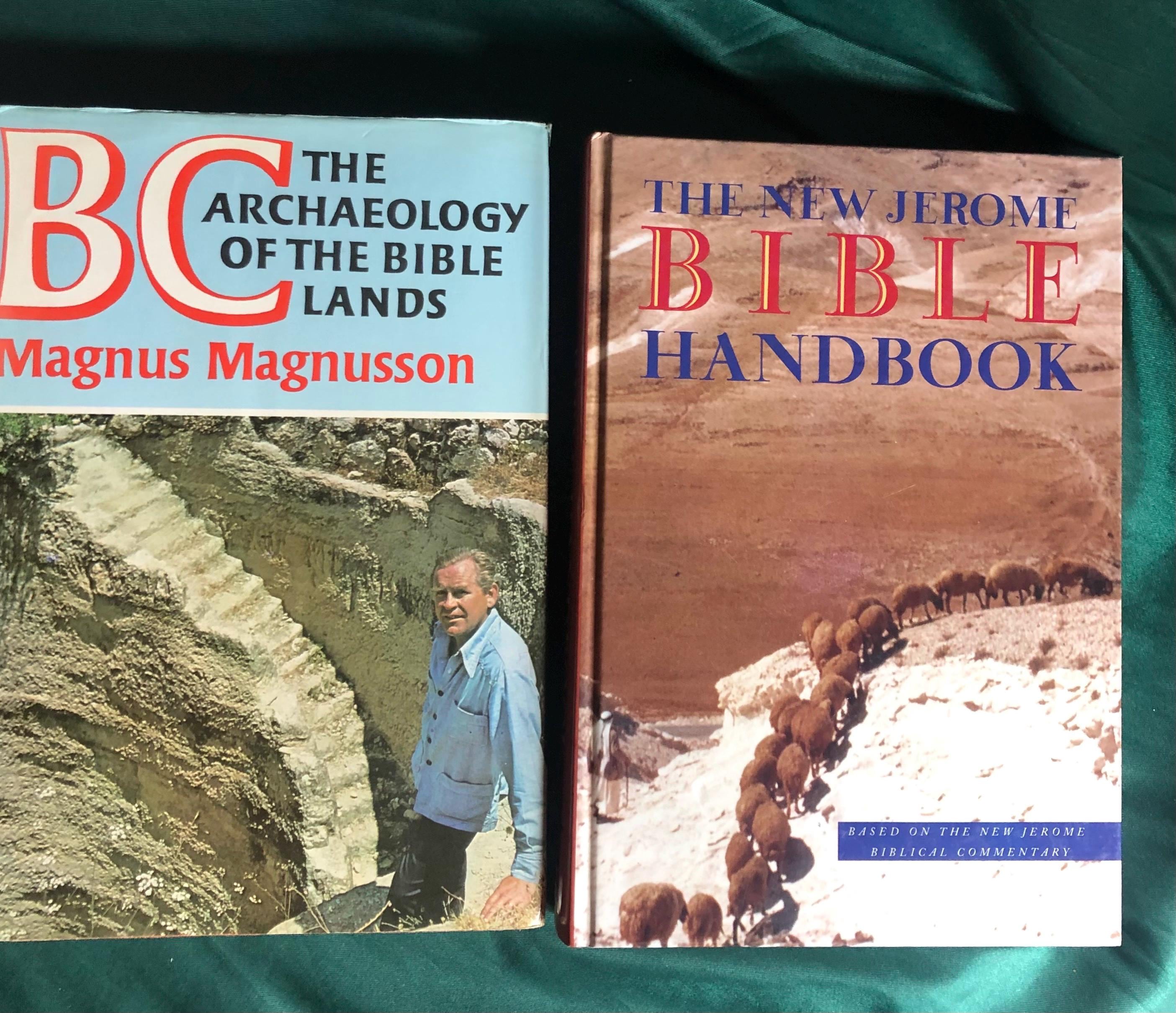 BC-The Archeology of The Bible Lands by Magnus Magnusson, Plus The New Jerome Bible Handbook, Biblical Commentary, Christian Religion, Jesus
