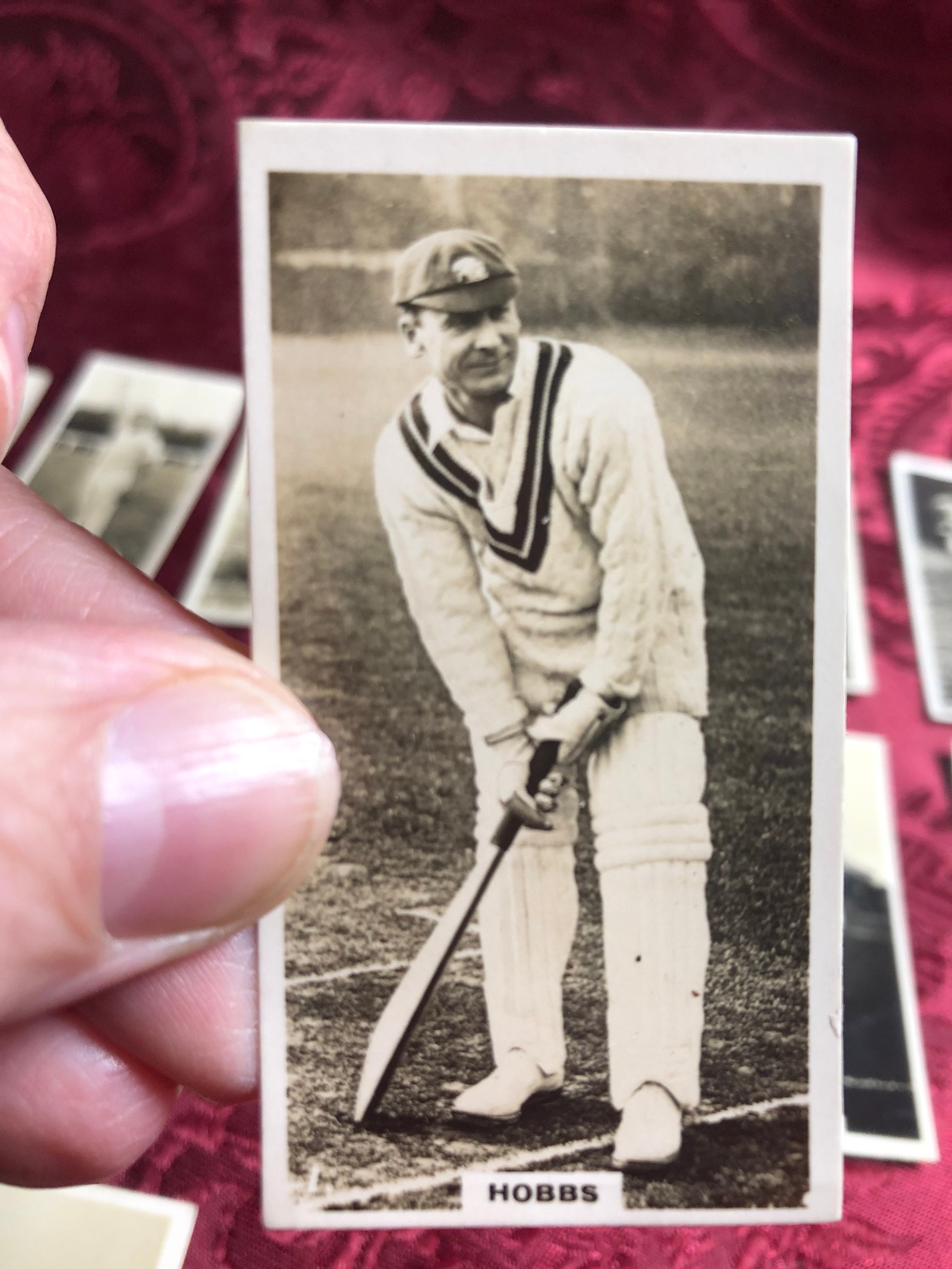 アンティーク 1926 年製 英国クリケット選手のシガレット カード