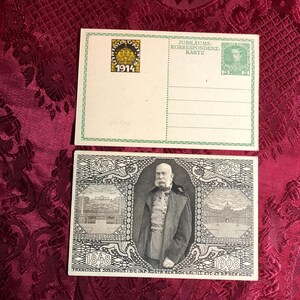 Rare carte postale ancienne, Empereur François-Joseph 1er - 60e anniversaire de son règne 1908, collection de timbres, histoire, philatélie, autrichienne.