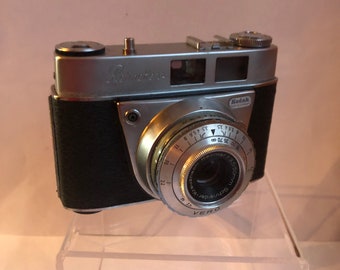 Vintage Kodak 35mm Camera, Retinette IA, Made in Germany, 3 Bonus Lenses, Leather Case,