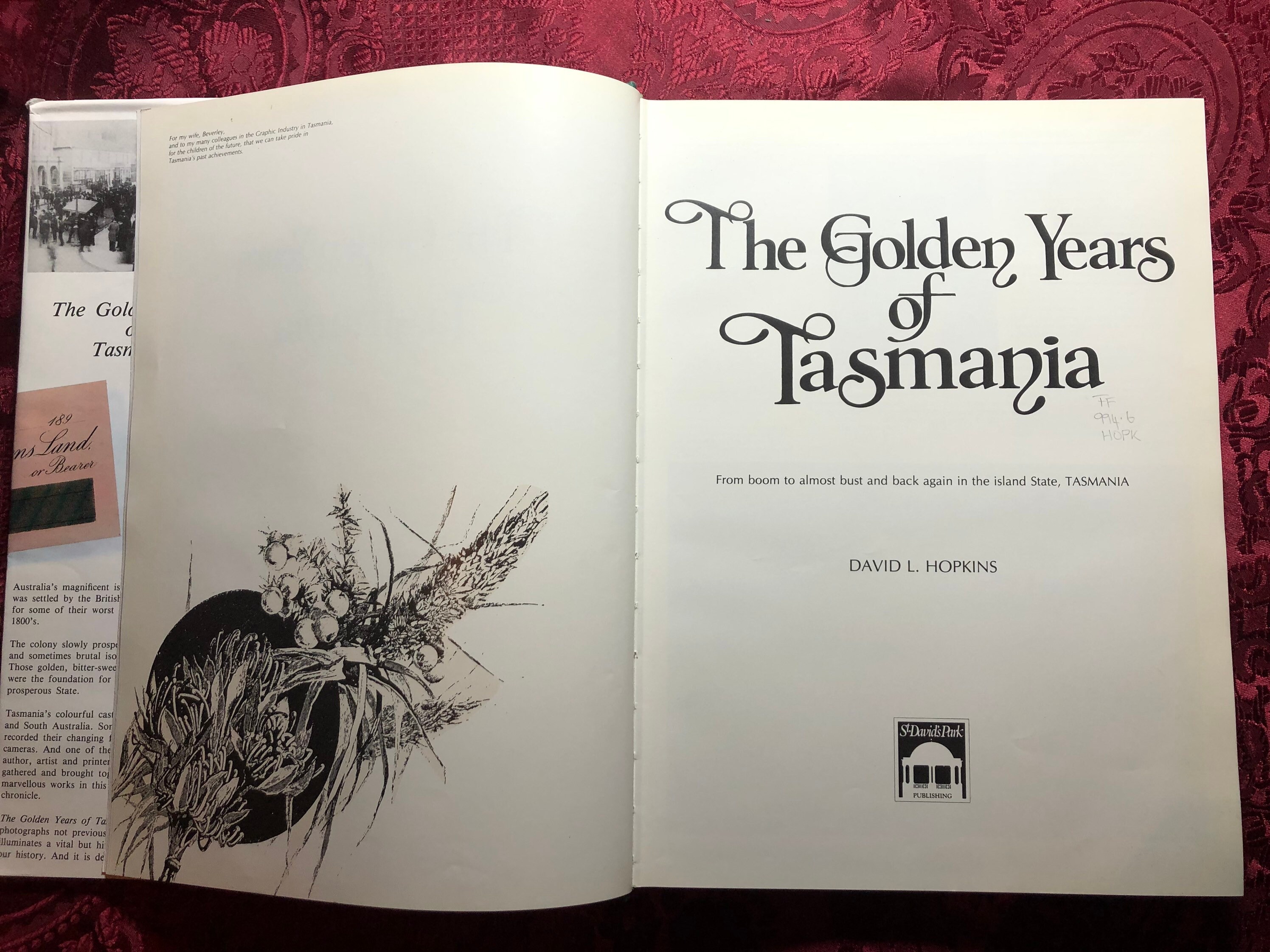 The Golden Years of Tasmania, A Book by David Hopkins, Nostalgia