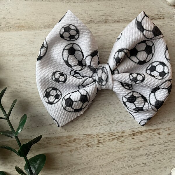 Soccer Bow Etsy