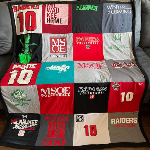Tshirt Blanketcustom Made Etsy