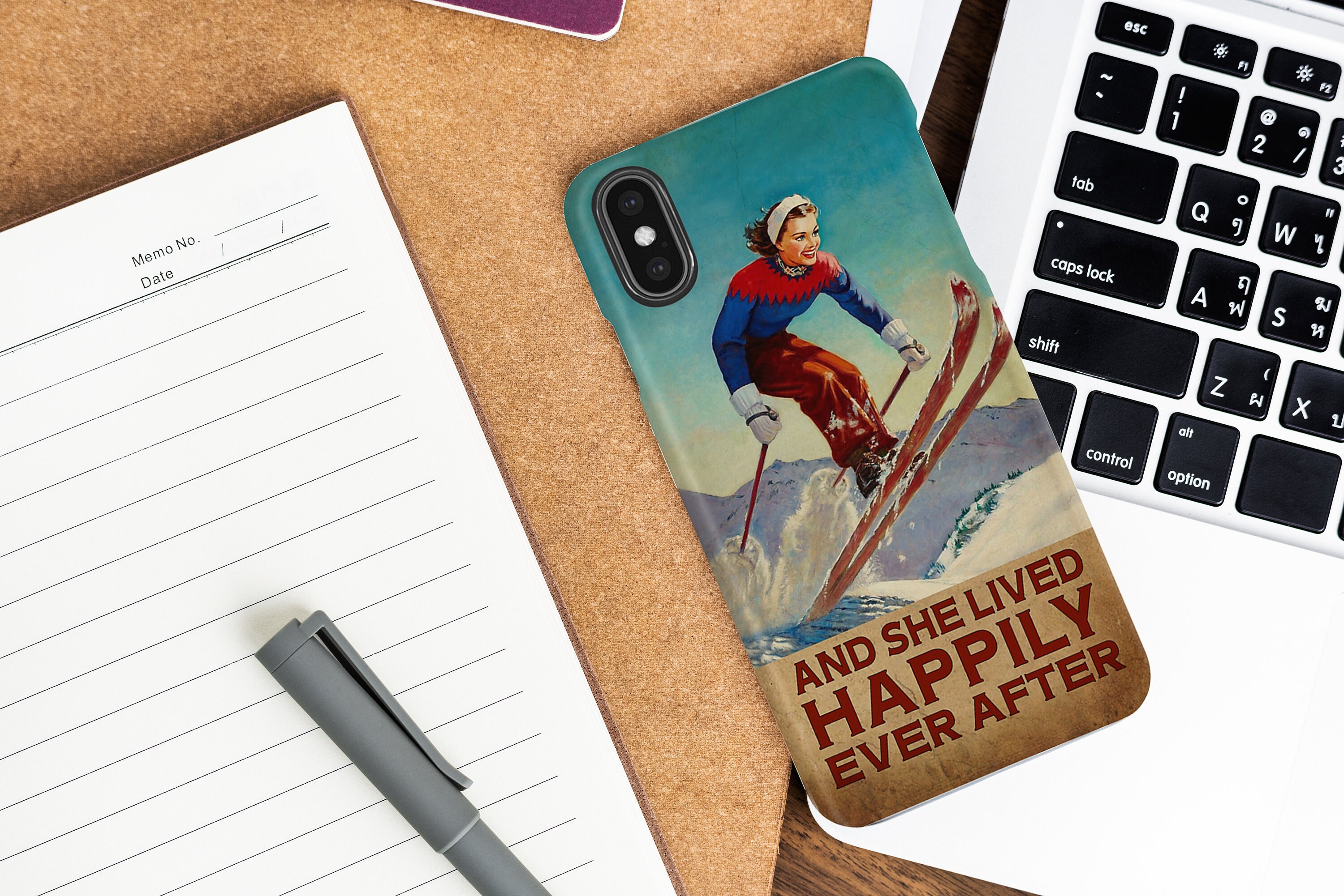 Love Skiing Phone Case Skiing Cases Vintage Skiing Cases Etsy