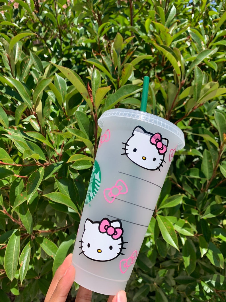 Hello Kitty Starbucks Reusable Venti Cup Hello Kitty Etsy