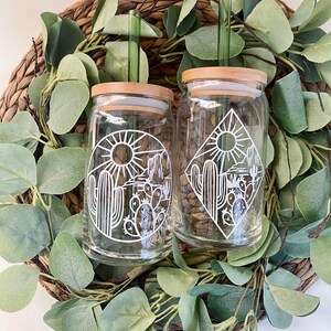Cactus Beer Glass Can I Glass Coffee Cup I Soda Glass Can I Glass Can I Iced Coffee Glass I Aesthetic Glass Beer Can I Beer Glass Cup