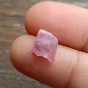 3.2 Crt.  Pink Tourmaline Crystal.  Natural, Untreated. Rough.