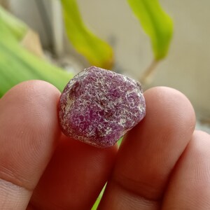 Rubí birmano natural en bruto de 28,56 quilates (sin tratamiento térmico).