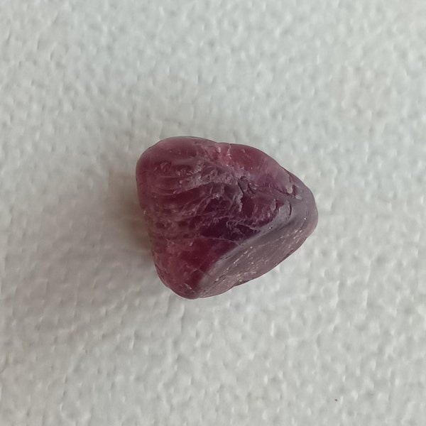 7.05 carat.  Spinel Crystal. Natural.Pinkish Red Color.