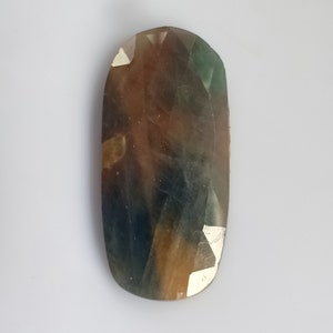 23.84 crt.  Blue  / Brown Bicolor Sapphire, Natural.Rose Cut.