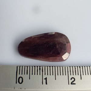 14.34 crt grayish Pink  Sapphire, Natural.Rose Cut.