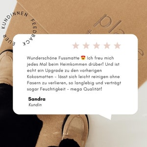 Fußmatte Come as you are / Schmutzmatte bestickt Türmatte Nadelfilzmatte Einzugsgeschenk Einrichtung Eingangsbereich Willkommen Bild 7