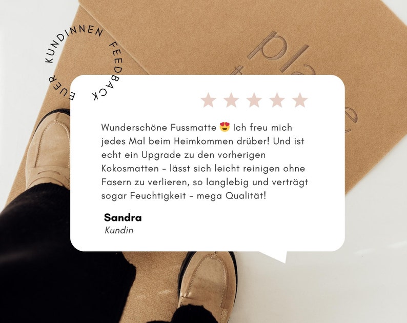 Fußmatte Come as you are / Schmutzmatte bestickt Türmatte Nadelfilzmatte Einzugsgeschenk Einrichtung Eingangsbereich Willkommen Bild 7