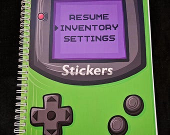 GameBoy Large Reusable Sticker Collecting Book - B5-sized books 6.93" x 9.84"