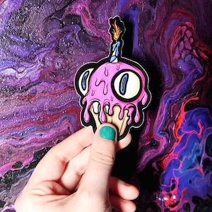Sticker en vinyle Five Nights at Freddy's Cupcake de Chica, 4 pouces, FNAF Let's Eat
