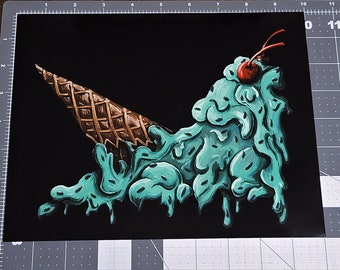 Ice Cream Snail Print