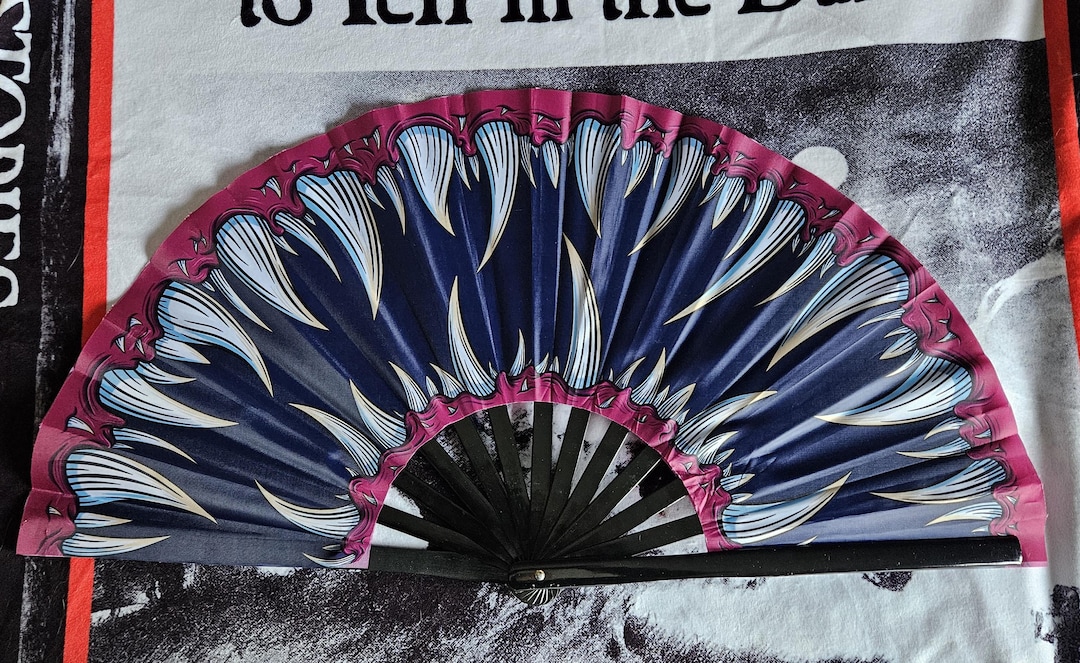 Tooth Fan Teeth Clack Fan | Large Hand Fan Mimic Monster Horror - Etsy