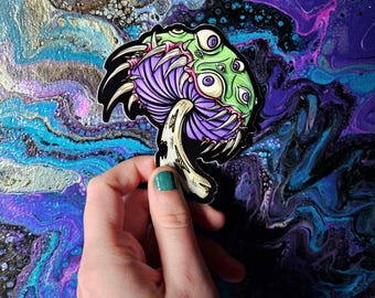 Eye Mushroom Monster 4 Inch Vinyl Sticker Cottagegore