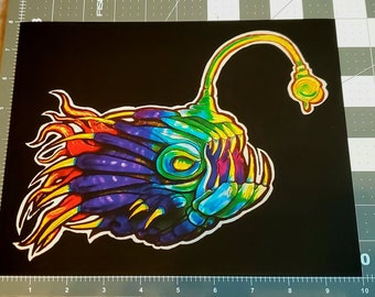 Rainbow Anglerfish Print (Outer Wilds)