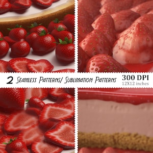 Seamless Photorealistic Cheesecake  Digital Pattern, Instant Download, JPEG, 300 DPI, 12X12