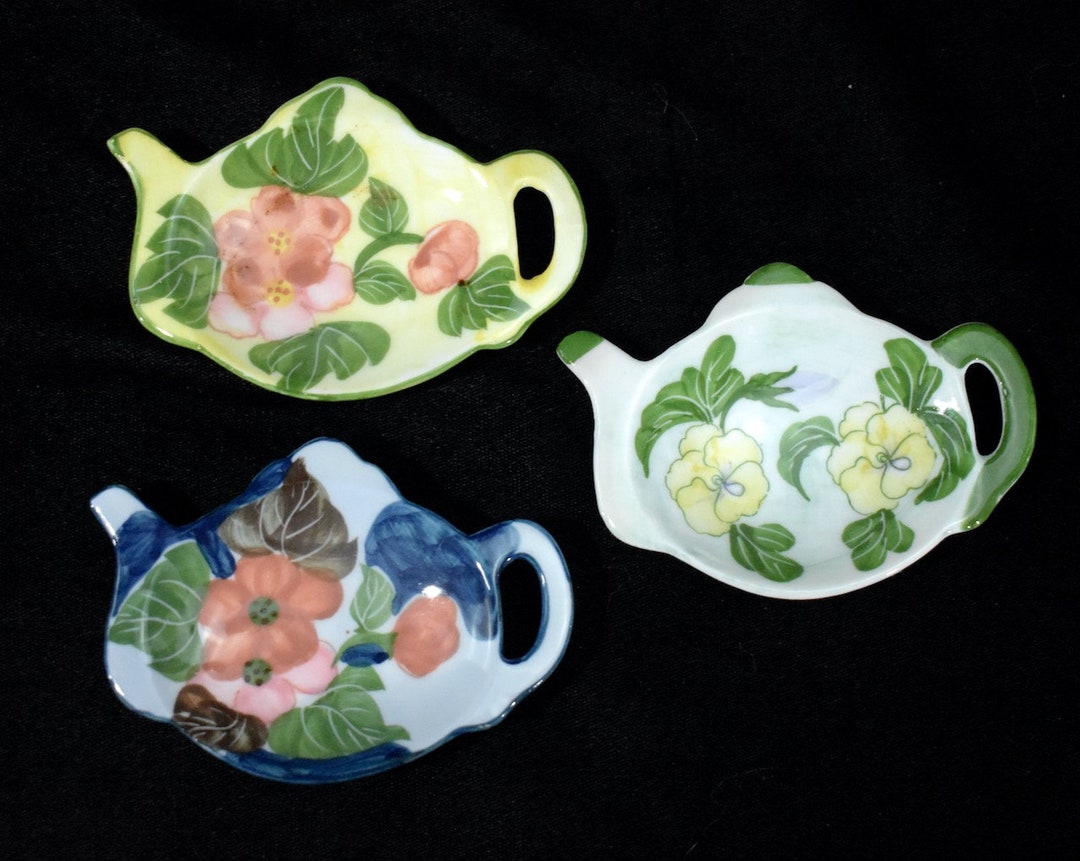 Andrea by Sadek Tea Bag Coasters Set of 3 Thailand Etsy