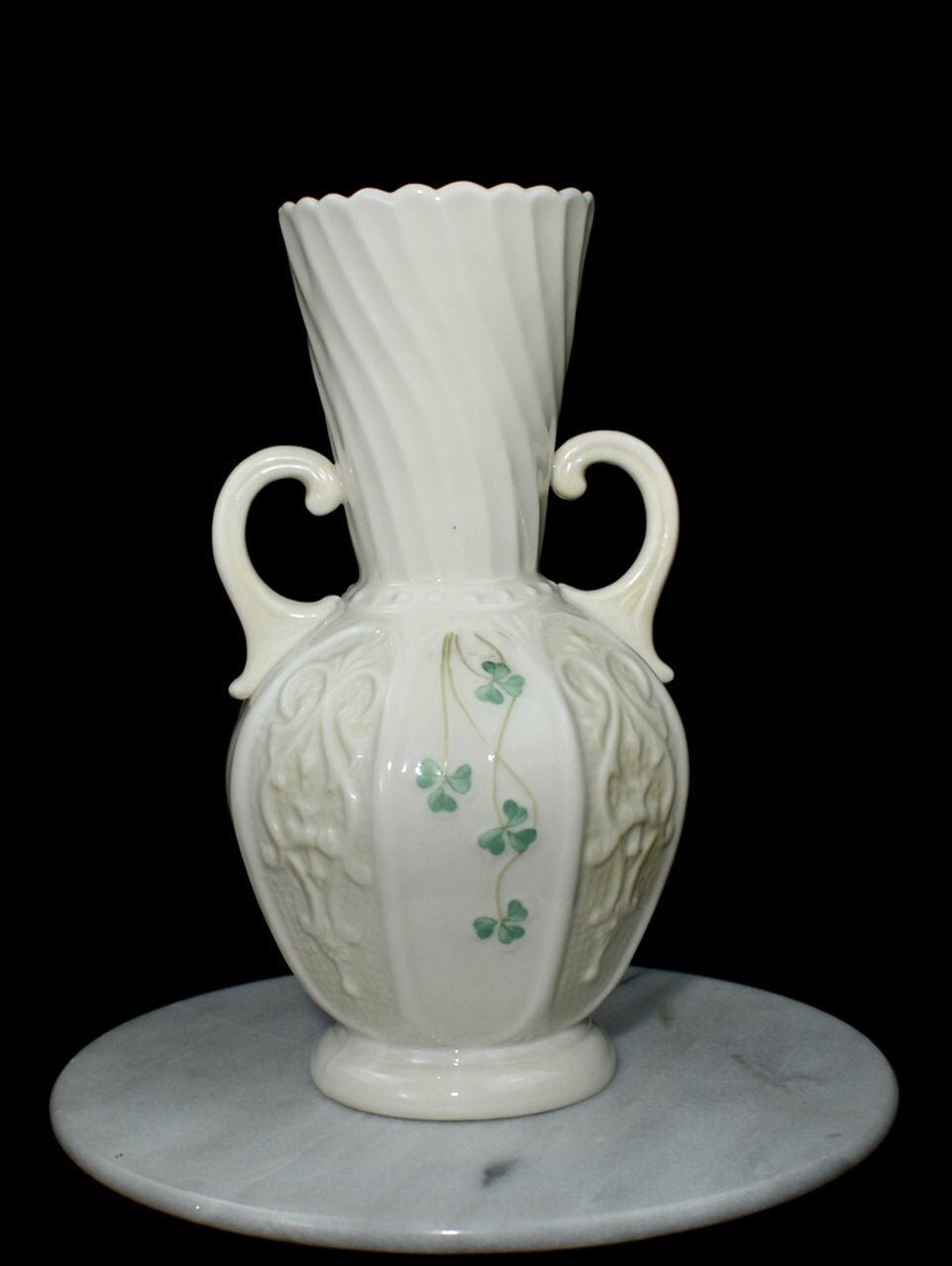Belleek Flower Vase Belleek Vase Made in Ireland Etsy