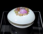 Limoges Castel Porcelain Egg Trinket Box, France