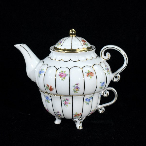 Porcelain Teapot Etsy
