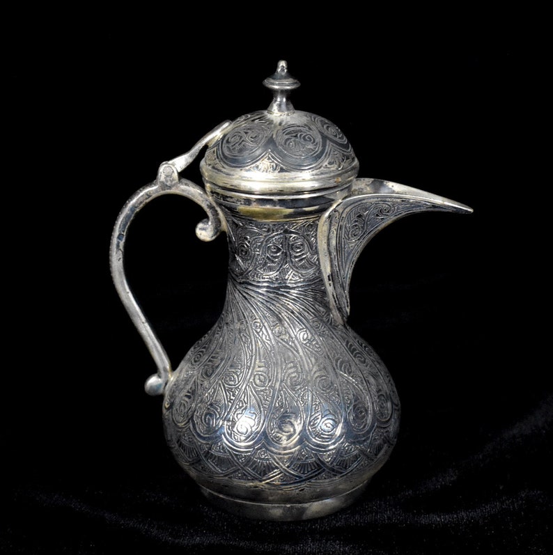 Saad of Egypt Silversmiths Teapot Kahn El Kahlili Bazaar Etsy
