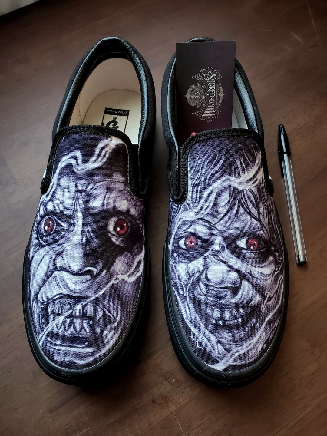 VANS x The EXORCIST Movie Shoes Terror Sz 10 Nightmare Elm Horror Limited Editio NEW VANS X HORROR House Of Terror Shoes The Exorcist Old  main image 2