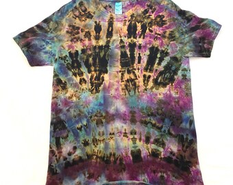 Jerry Garcia shirt Ice dye shirt. large tie dye shirt Crewneck shirt Tie dye shirt large ice dye shirt Grateful Dead shirt