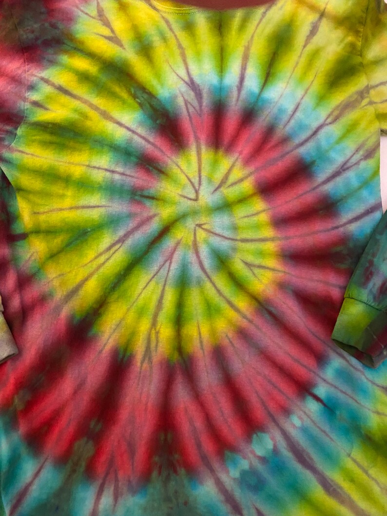 tie dye t shirt Grateful Dead shirt. long sleeve crewneck Hippie clothes Medium tie dye shirt Medium Ice dye shirt Long sleeve shirt