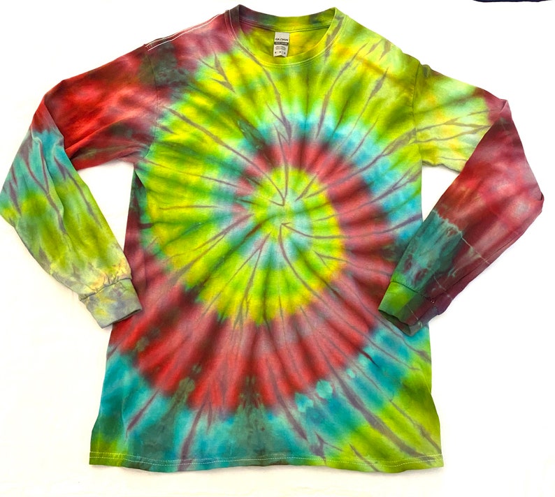 tie dye t shirt Grateful Dead shirt. long sleeve crewneck Hippie clothes Medium tie dye shirt Medium Ice dye shirt Long sleeve shirt