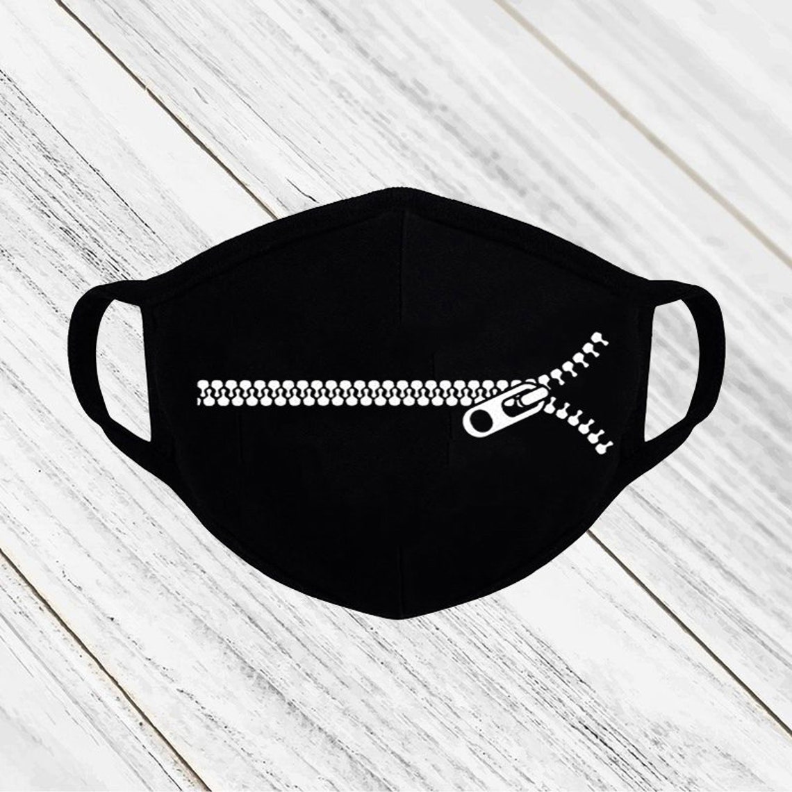 Zipper Face Maskzip Face Maskreusable Face Maskwashable Etsy