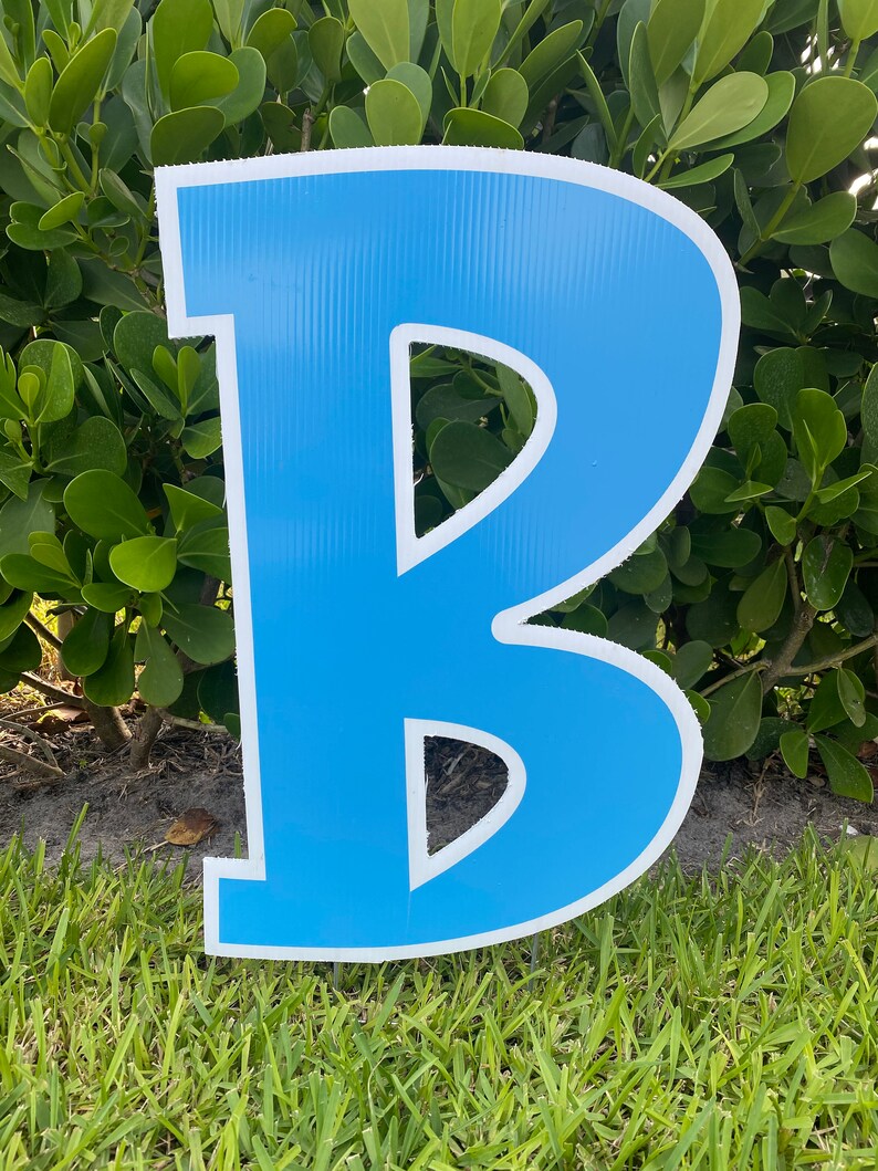 18 Custom Birthday Yard Sign Letters Etsy