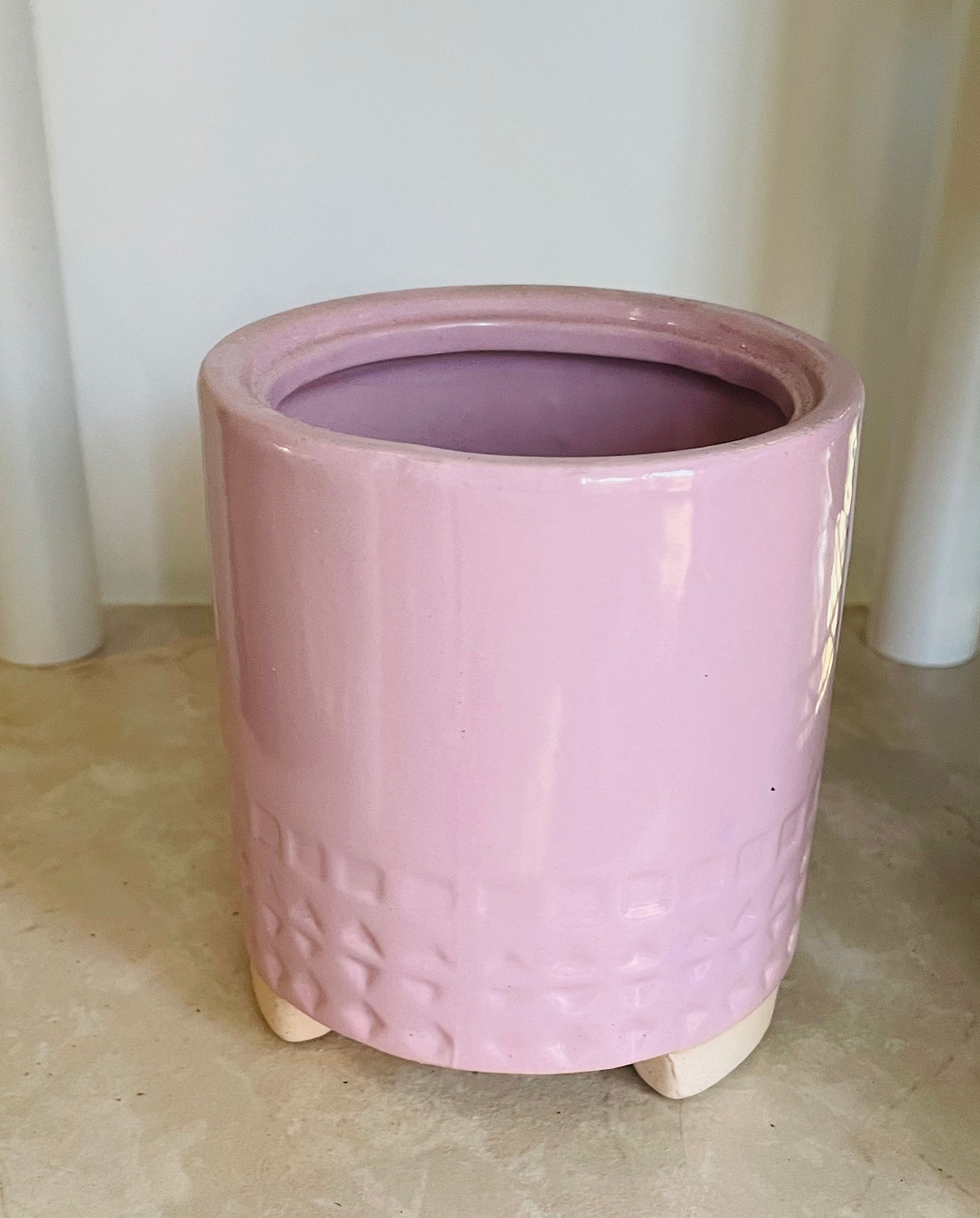 Pink Ceramic Planter Indoor Plant Pot 7.5cm Etsy