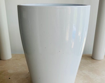 10cm White Ceramic Plant Cover Pot