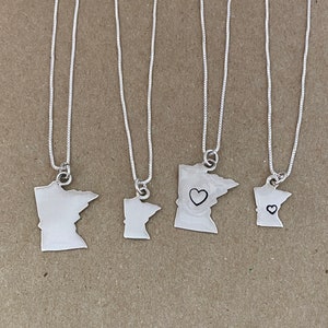 Minnesota Charm/ Map Pendant