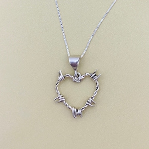 Barbed Wire Heart Pendants in Sterling Silver for every Cowgirl