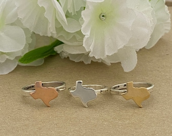 Texas Map Ring