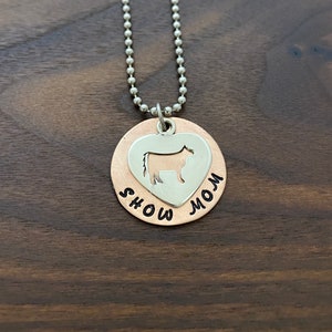 Stock Show Heart Pendant-Personalized