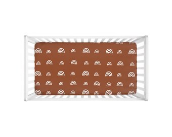 burnt orange crib sheets