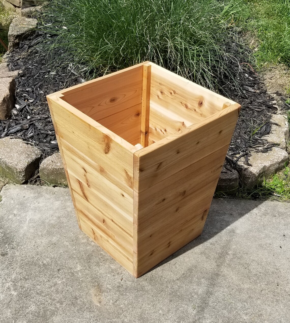 Patio Planter/Cedar Planter/Entrance Planter/Wood Planter Etsy
