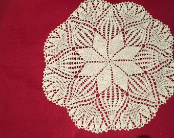 Elfenbein Runde häkeln Doily