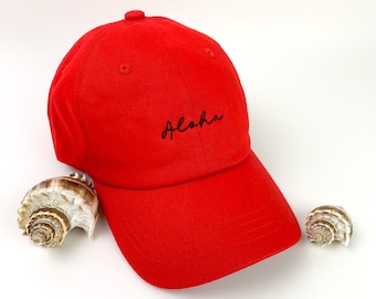 Gorra de papá Aloha bordada: varias opciones de colores